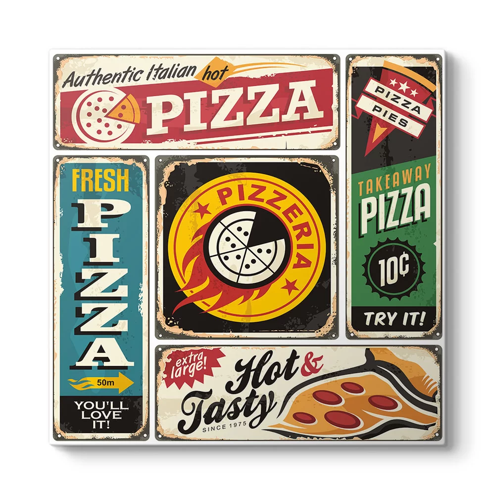 Kolaj Pizza Tablosu - Model 3
